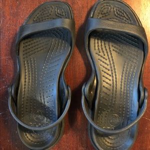 Crocs  Cleo Sandals Black Size 6 Worn Once